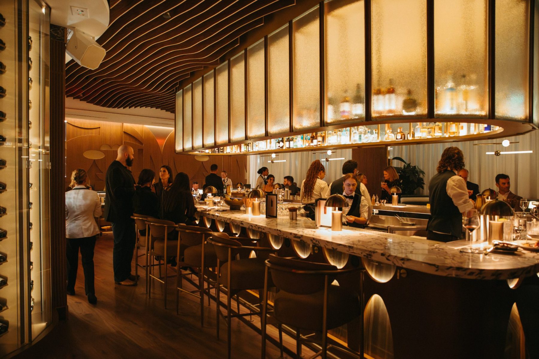 The bar in service